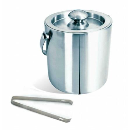 VISOL Brushed Stainless Steel Ice Bucket with Tongs VAC225
